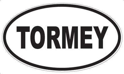 TORMEY - Oval Sticker