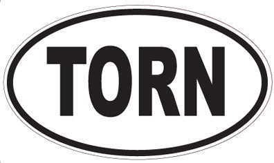 TORN - Oval Sticker