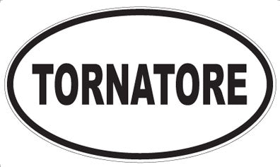 TORNATORE - Oval Sticker