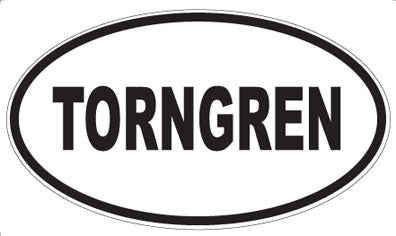 TORNGREN - Oval Sticker