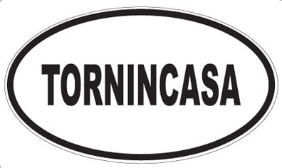 TORNINCASA - Oval Sticker
