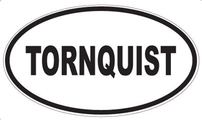 TORNQUIST - Oval Sticker