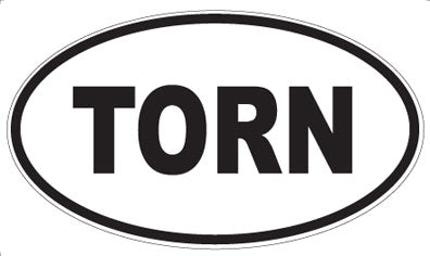 TORN - Oval Magnet