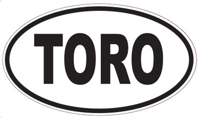 TORO - Oval Sticker