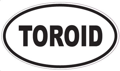 TOROID - Oval Sticker