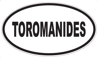 TOROMANIDES - Oval Magnet
