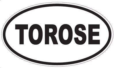 TOROSE - Oval Sticker