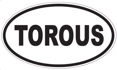 TOROUS - Oval Sticker