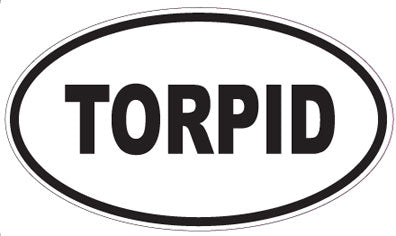 TORPID - Oval Sticker