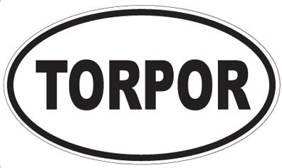 TORPOR - Oval Sticker