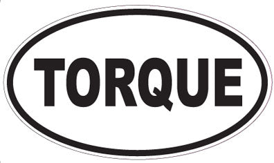 TORQUE - Oval Sticker