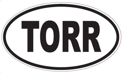 TORR - Oval Sticker