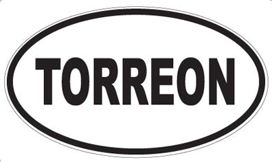 TORREON - Oval Sticker