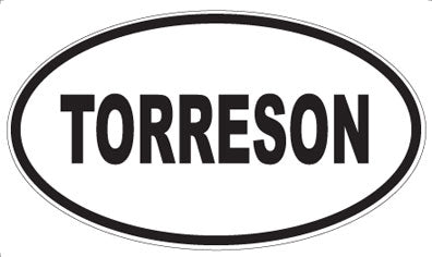 TORRESON - Oval Sticker