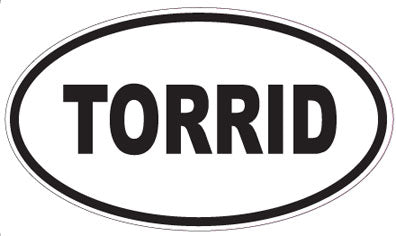 TORRID - Oval Sticker