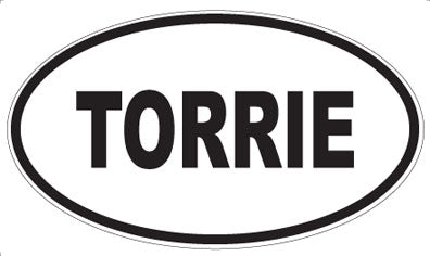 TORRIE - Oval Sticker