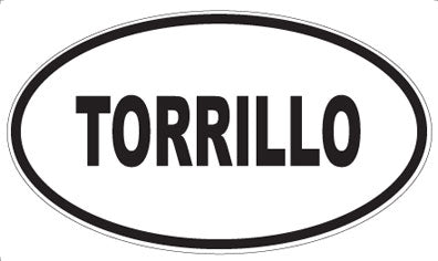 TORRILLO - Oval Magnet