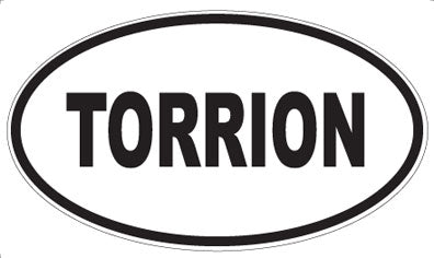 TORRION - Oval Sticker