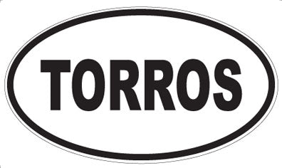 TORROS - Oval Sticker