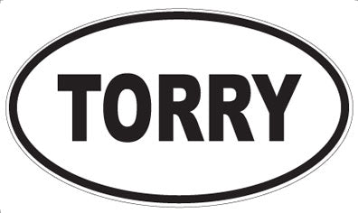 TORRY - Oval Sticker