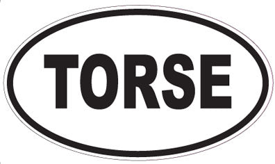 TORSE - Oval Sticker
