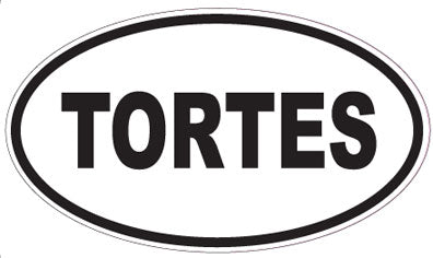TORTES - Oval Sticker