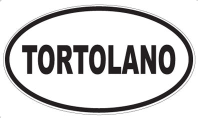 TORTOLANO - Oval Sticker