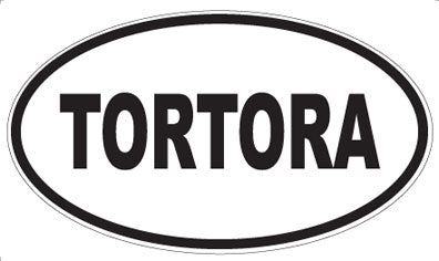 TORTORA - Oval Sticker