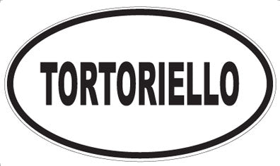 TORTORIELLO - Oval Sticker