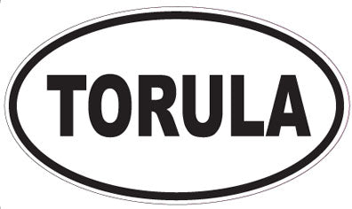 TORULA - Oval Sticker