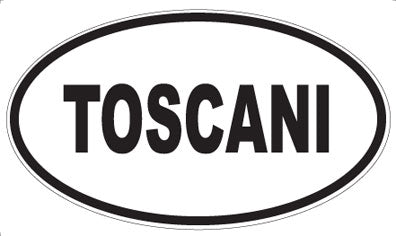 TOSCANI - Oval Sticker