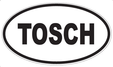 TOSCH - Oval Sticker