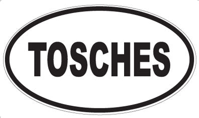 TOSCHES - Oval Sticker