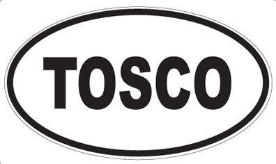 TOSCO - Oval Sticker