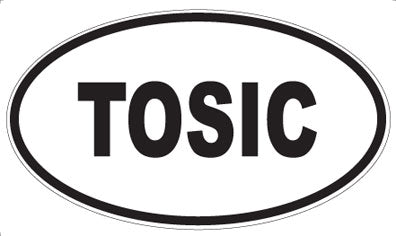 TOSIC - Oval Sticker