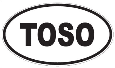 TOSO - Oval Sticker