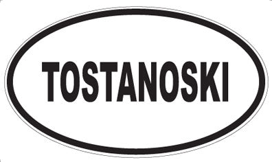 TOSTANOSKI - Oval Magnet