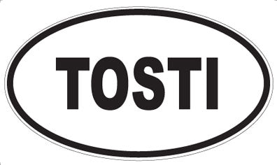 TOSTI - Oval Magnet