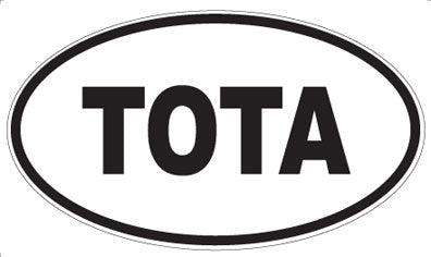 TOTA - Oval Sticker