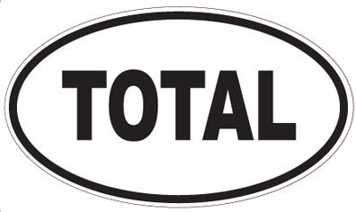 TOTAL - Oval Magnet