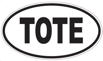 TOTE - Oval Sticker