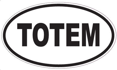 TOTEM - Oval Sticker