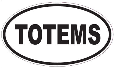 TOTEMS - Oval Sticker
