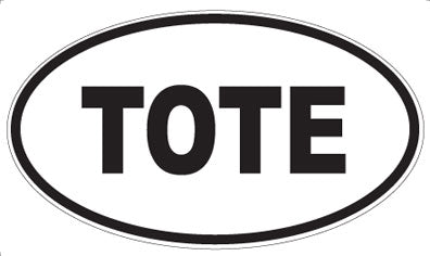TOTE - Oval Magnet