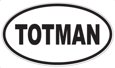 TOTMAN - Oval Magnet
