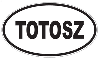 TOTOSZ - Oval Magnet