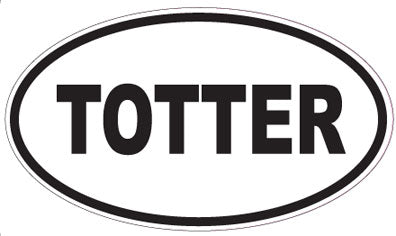 TOTTER - Oval Sticker