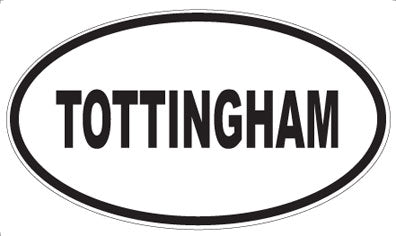 TOTTINGHAM - Oval Sticker