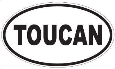 TOUCAN - Oval Sticker