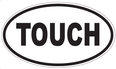 TOUCH - Oval Sticker